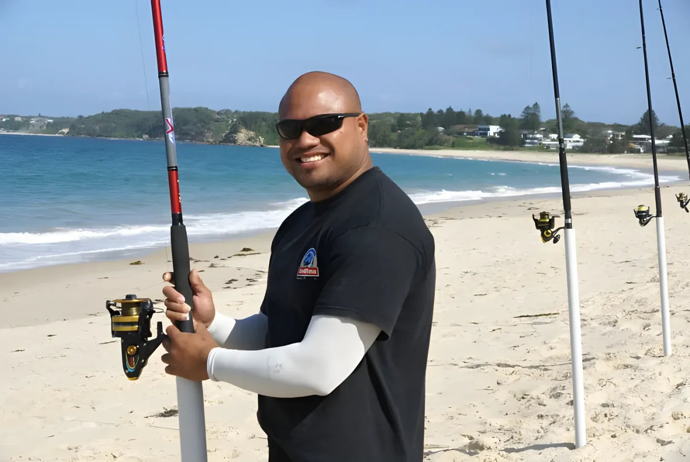 UPF 50+ cooling sleeves for long days on the water.